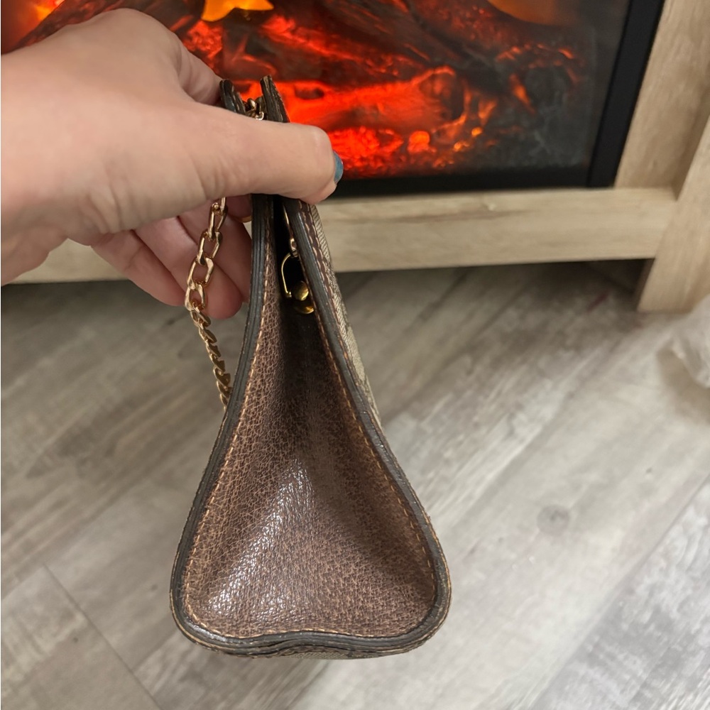 AUTHENTIC GUCCI Crossbody bag purse vintage gg tote clutch gg vintage handbag - Picture 6 of 13